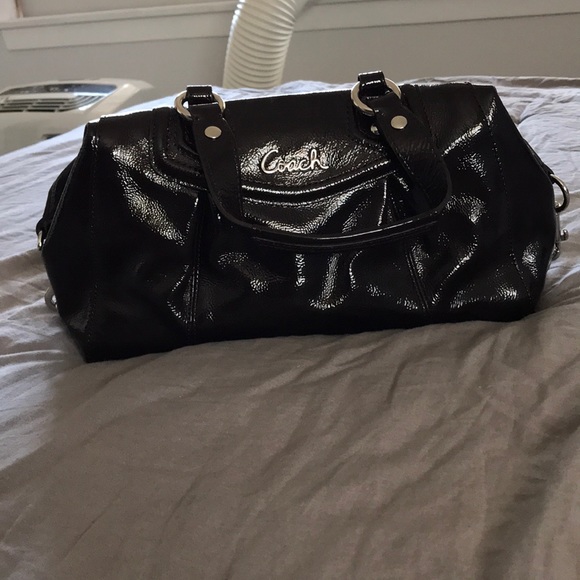 Coach chocolate brown/almost black purse - Picture 5 of 8